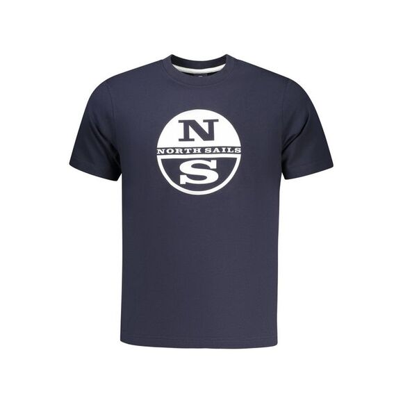 North Sails Blue Cotton Men Men's T-Shirt
